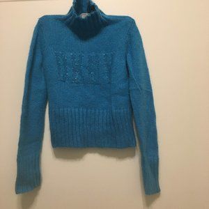 DKNY mohair blend crop turtleneck sweater size S
